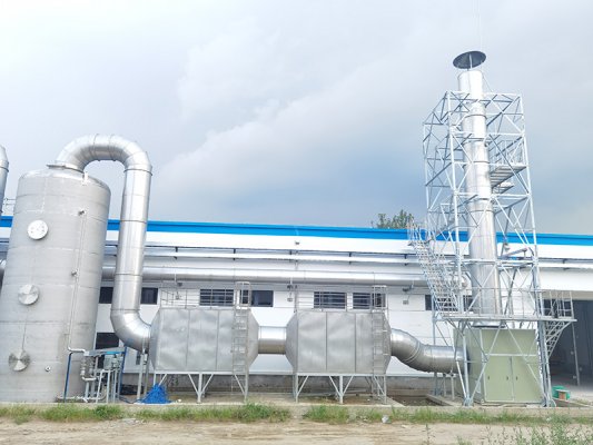 廢氣處理系統成套設備（材質：不銹鋼）